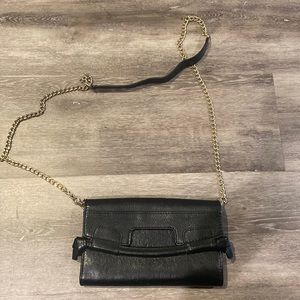 Foley + Corinna Black leather City on a String convertible crossbody